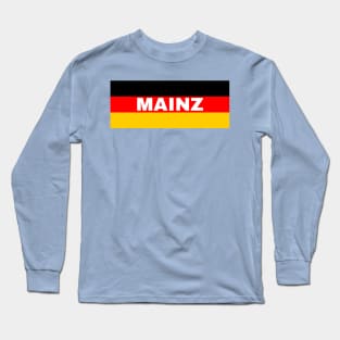 Mainz City in German Flag Long Sleeve T-Shirt